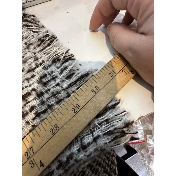 NEW Vince Camuto Women One Size Hooded Open Cardigan Poncho Cape Sweater 5-1k - Picture 6 of 7